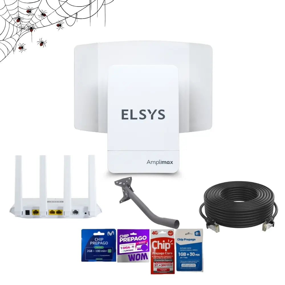 Antena Internet Rural Elsys Amplimax - Kit Avanzado