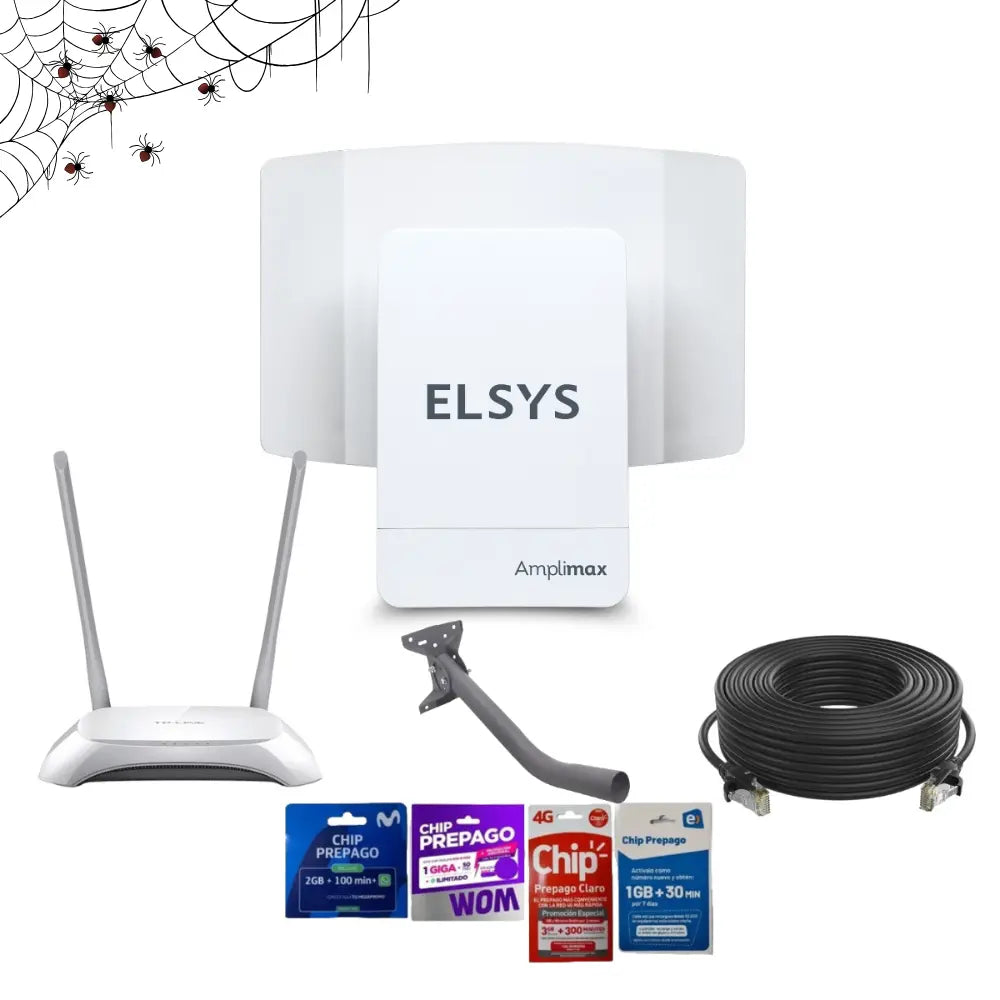 Antena Internet Rural Elsys Amplimax - Kit Estándar