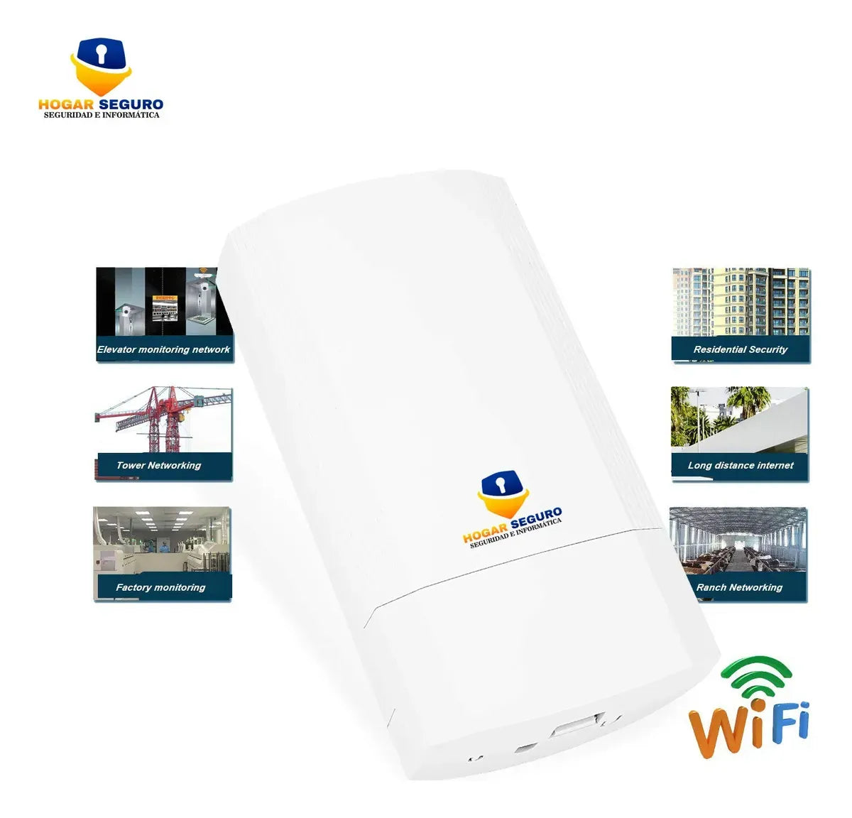Enlace Punto A Punto Exterior 5ghz 900mbps Hasta 2 Km