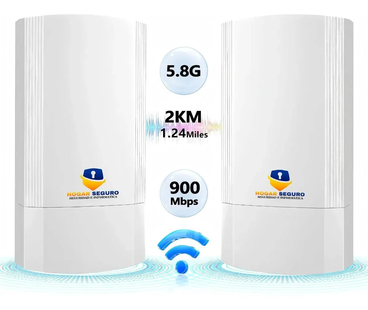 Enlace Punto A Punto Exterior 5ghz 900mbps Hasta 2 Km