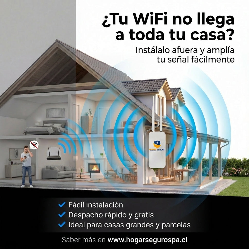 Extensor de Señal WiFi Exterior Doble Banda 100 MBps