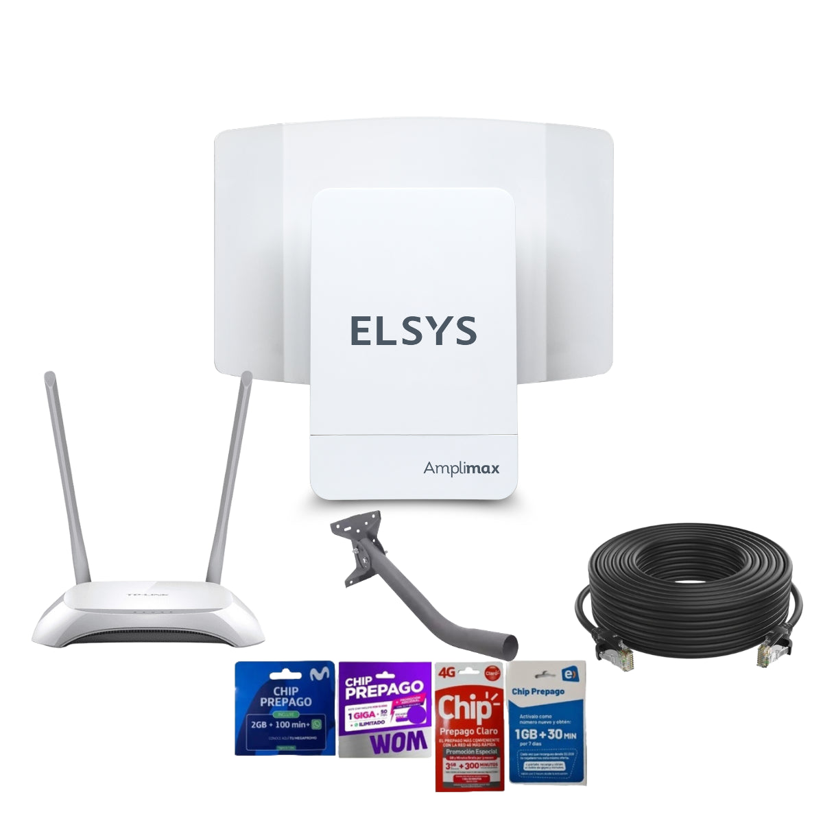 Antena Internet Rural Elsys Amplimax - Kit Estándar