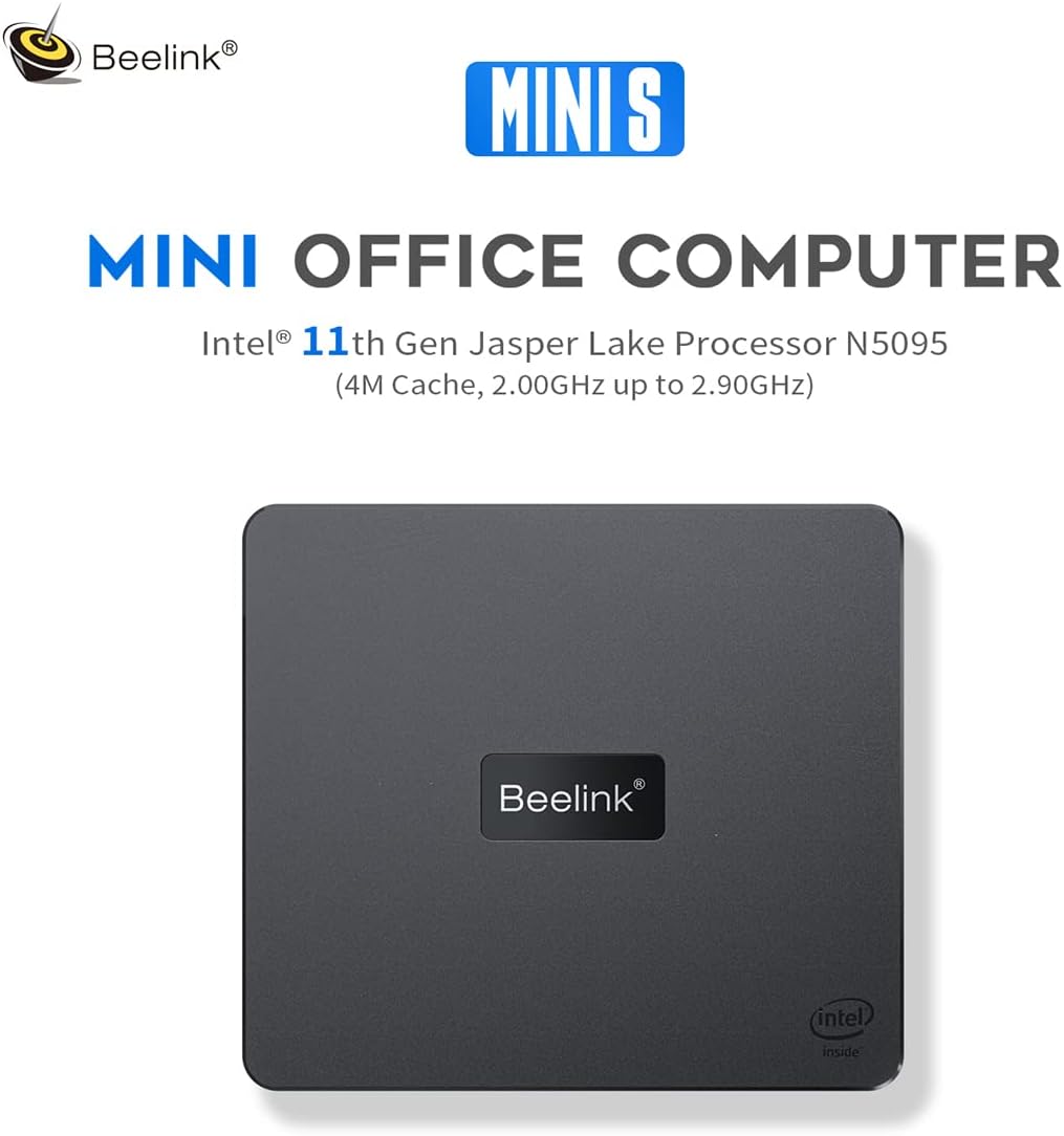 Mini Pc Beelink Mini S 8gb+256gb Windows11 + Teclado Y Mouse