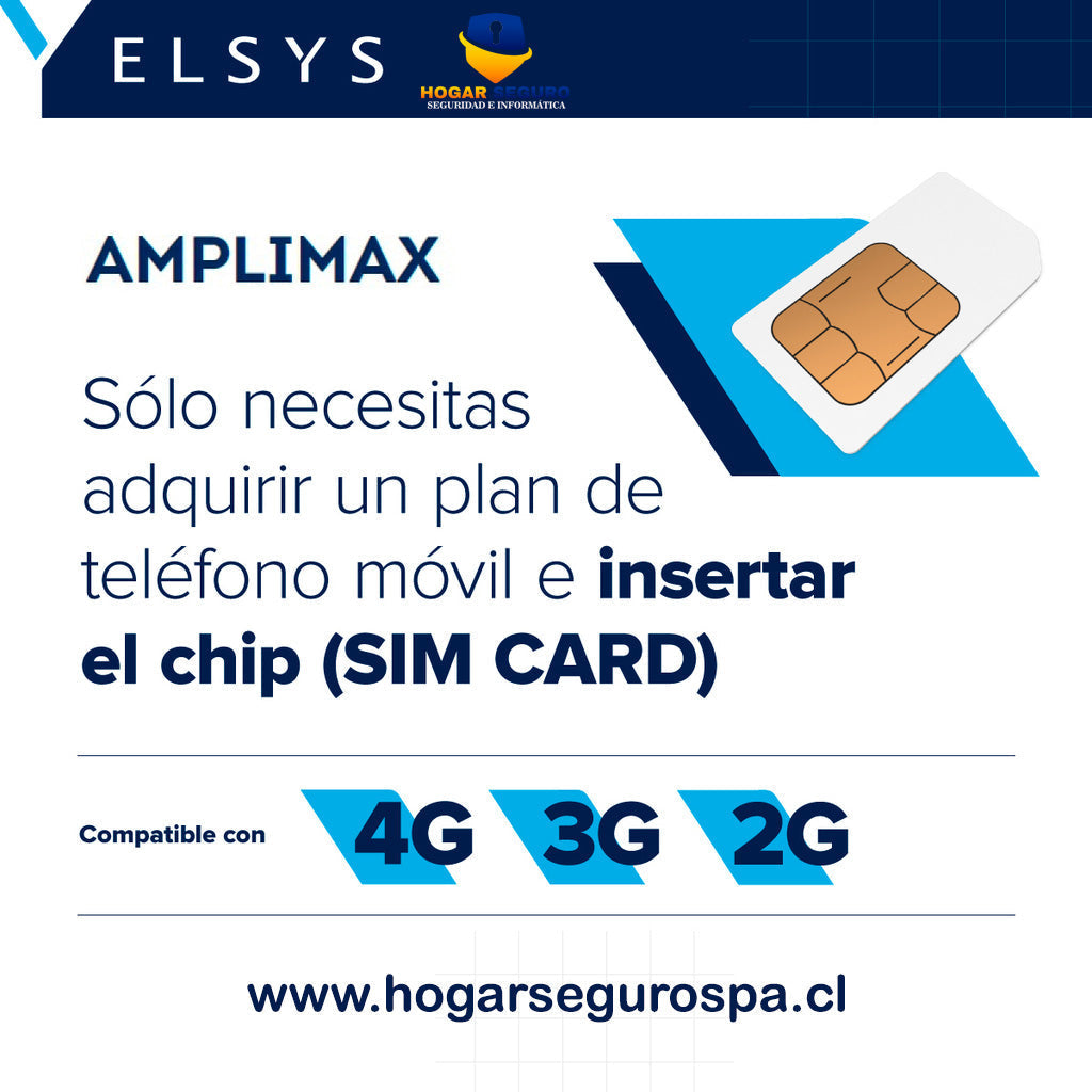 Banner Amplimax: solo necesitas adquirir un plan de teléfono móvil e insertar el chip.