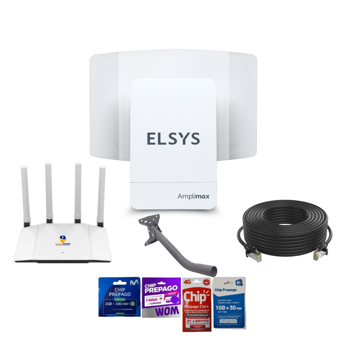 Antena Internet Rural Elsys Amplimax - Kit Avanzado