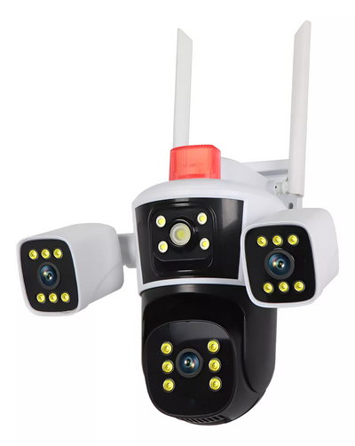 Cámara De Seguridad Wifi 3 Lentes Vigilancia Exterior