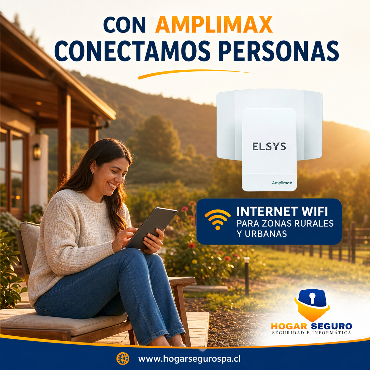 Antena Internet Rural Elsys Amplimax - Kit Avanzado