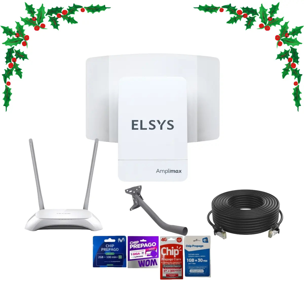 Antena Internet Rural Elsys Amplimax - Kit Estándar