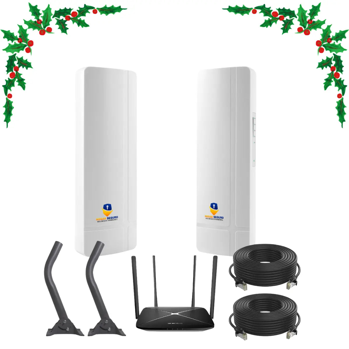 Kit Enlace Punto a Punto 2KM hasta 100 Mbps