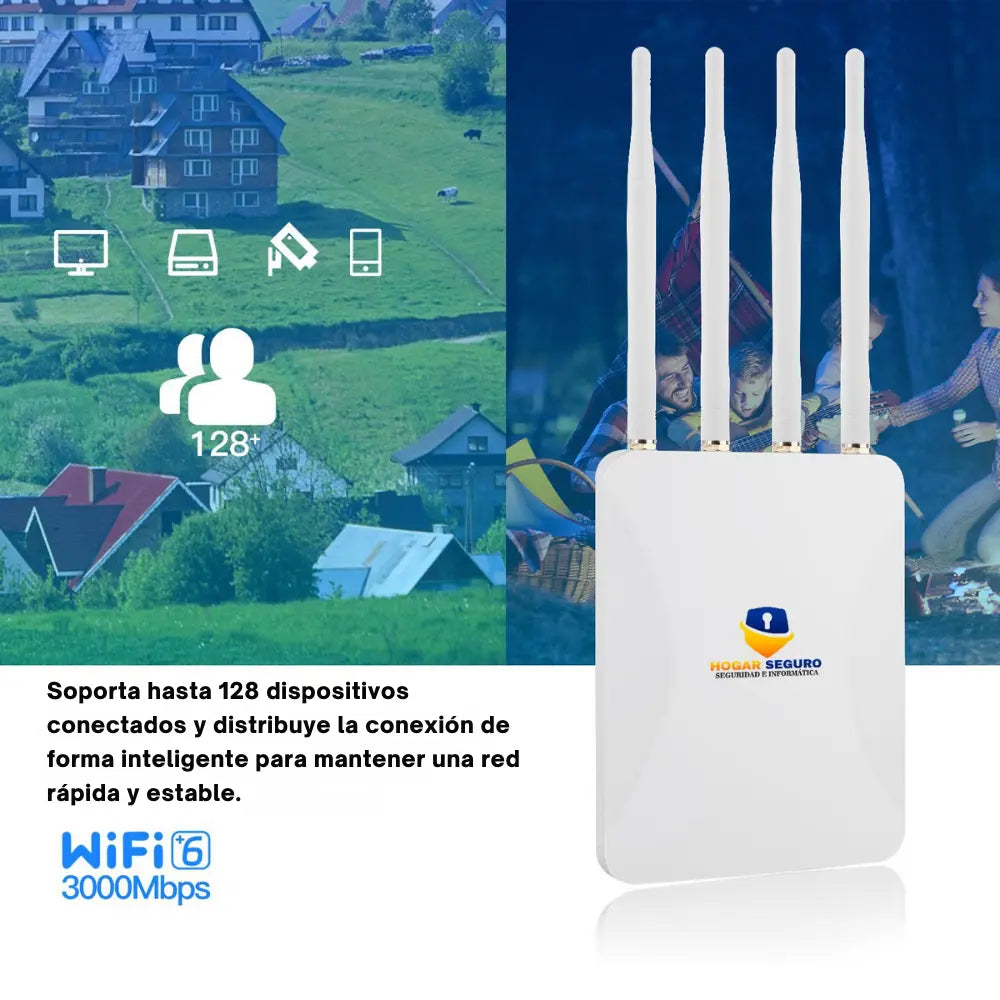 Extensor de Señal WiFi Exterior 800 MBps