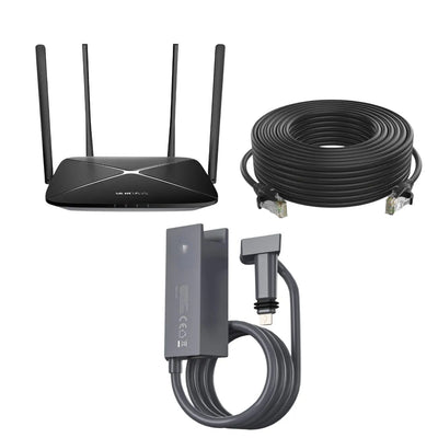 Kit Comparte Señal De Starlink Motorizado: Router Dual Band y Cable de Red de 50 Metros