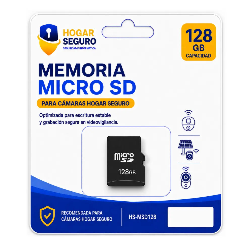 Memoria MicroSD 128 GB Para Cámaras