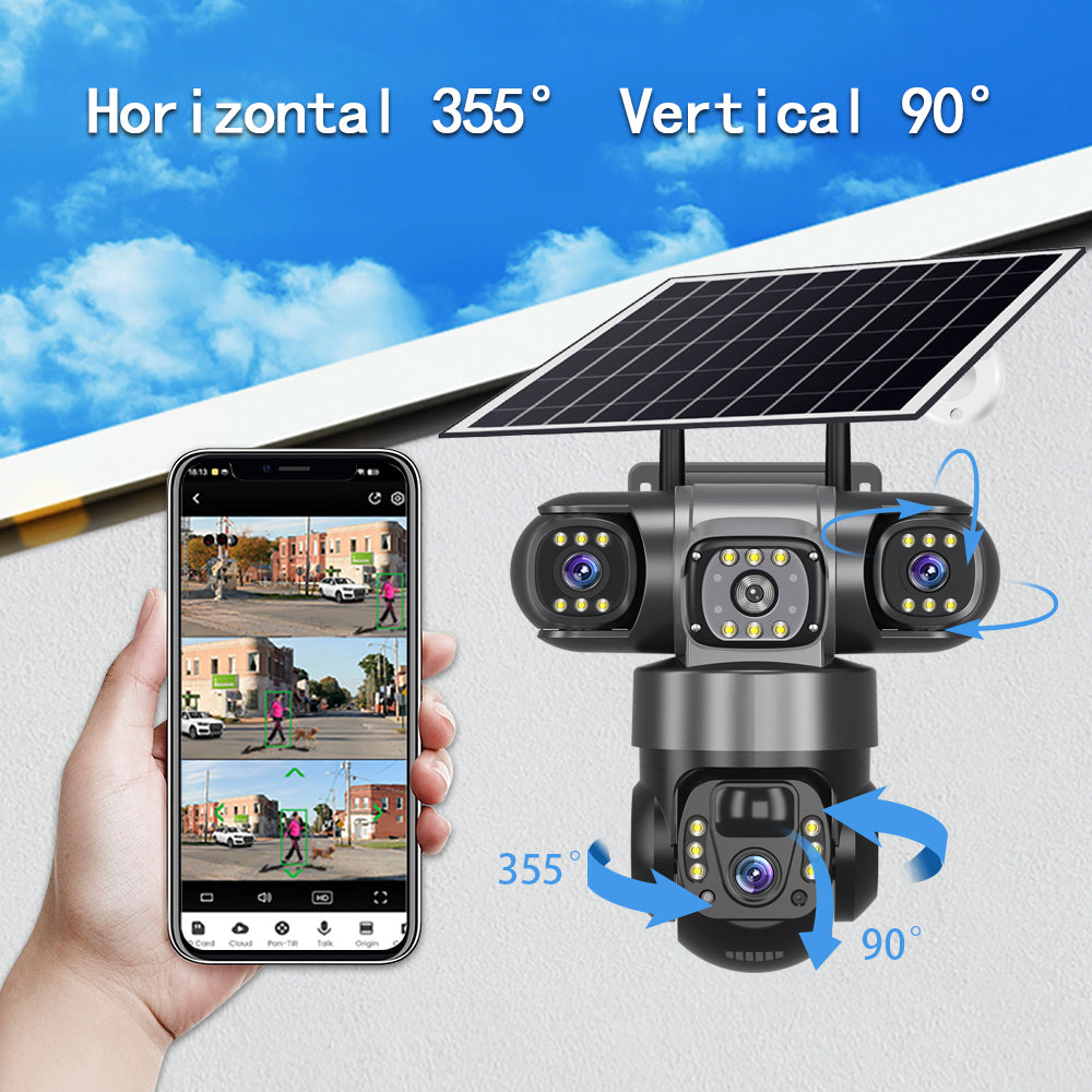 Cámara Solar 4G Triple Lente