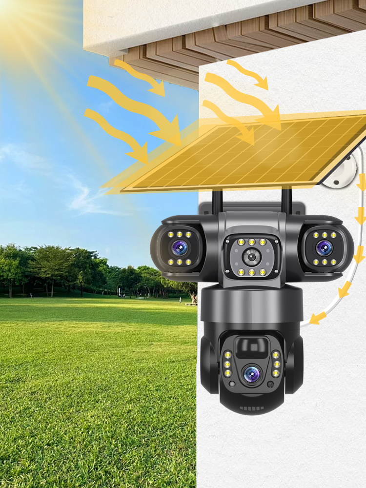 Cámara Solar 4G Triple Lente