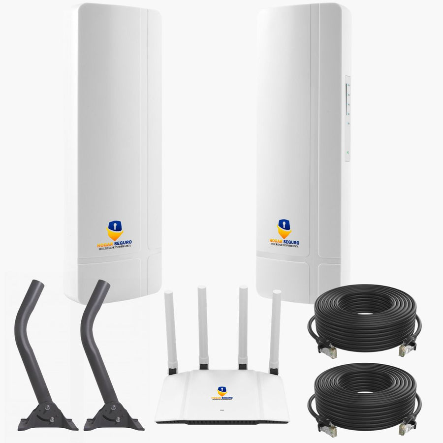 Kit Enlace Punto a Punto 5KM hasta 400 Mbps