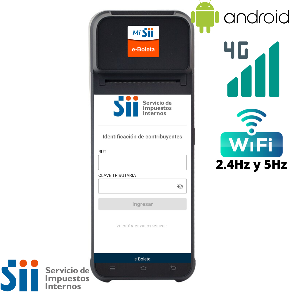 Impresora de Boletas Electrónica SII – Compatible con grabado de patentes