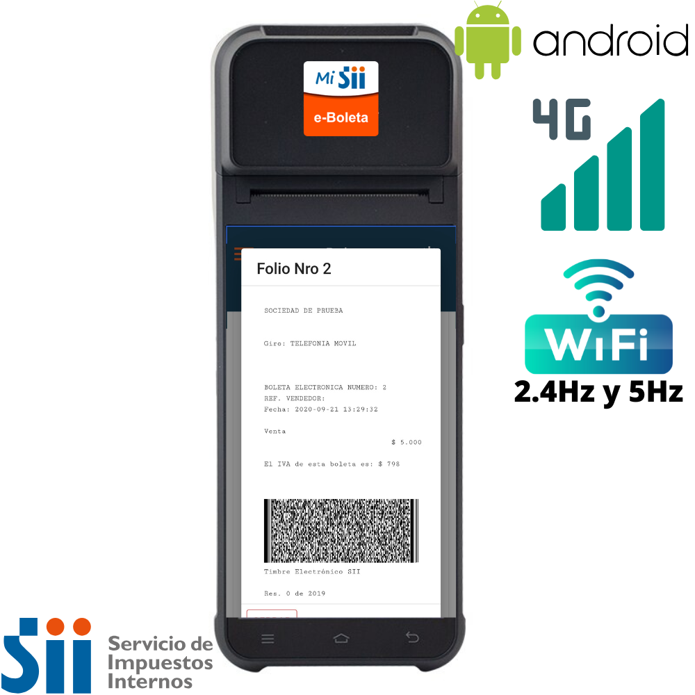 Impresora de Boletas Electrónica SII – Compatible con grabado de patentes